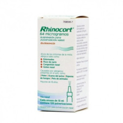 Rhinocort 64 microgramos suspension para pulverizacion nasal 120 dosis
