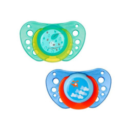 Chicco Chupete Air Caucho Azul 12M+ 2 Uds.