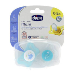 Chicco Chup Micro Silicona Azul 2 U