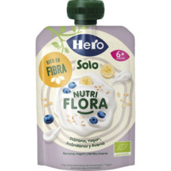 Hero Solo 1 Bolsita 100 G Sabor Platano Arandanos Y Yogur