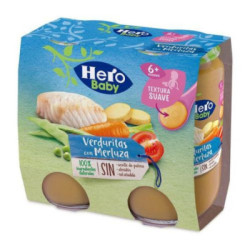 Hero Baby Verduritas Con Merluza 2 Tarros 235 G