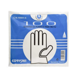 Corysan Guantes De Plástico Para Tacto 100 Uds.