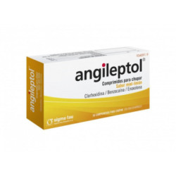 Angileptol comprimidos para chupar sabor miel-limon